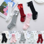 0 4Y New Kids Toddlers Girls Stockings Big Bow – Bild 2