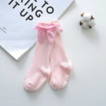 0 4Y New Kids Toddlers Girls Stockings Big Bow – Bild 6