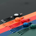 3 In1 USB Cable Micro USB Type C Cable 3 In 1 Charging Cable