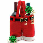 Wool Fabric Merry Christmas Gifts Santa Pants Christmas Candy Gift Bag – Bild 4