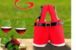 Wool Fabric Merry Christmas Gifts Santa Pants Christmas Candy Gift Bag – Bild 2