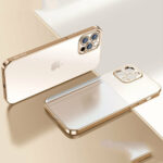 Luxury Square Frame Plating Clear Matte Transparent Cover – Bild 5