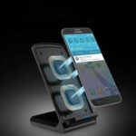 Fast Charging Vertical Wireless Charger Phone Desktop Stand – Bild 3