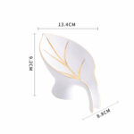 Ceramics Leaf Shape Soap Box Bathroom Soap Holder Storage – Bild 4