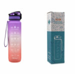 1L Tritan Water Bottle With Time Marker Bounce Cover – Bild 19