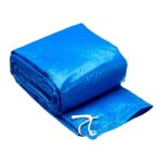 New Swimming Pool Cover 183CM Blue Cloth Round Mat – Bild 3