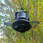 Solar Camping Light Foldable Fan Hanging Hook Rechargeable