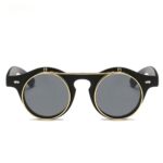 Women Brand Designer Retro Round Steampunk Sunglasses – Bild 6