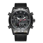 Sports Waterproof Leather Band Quartz Watch For Men