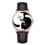 Black And White Cat Design Creative Watch For Women – Bild 2