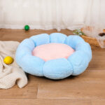 Autumn Winter Plus Velvet Thick Round Flower Cat Litter Kennel – Bild 9