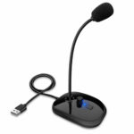 Gooseneck Computer Microphone USB Sound Card Monitor – Bild 6