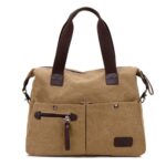 High Quality Solid Color Canvas Handbag For Women – Bild 4