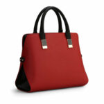 High Quality PU Leather Solid Color Handbag For Ladies – Bild 3