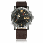 Leather Band Fashion Sport Quartz Watch For Men – Bild 3