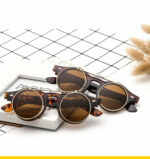 Women Brand Designer Retro Round Steampunk Sunglasses – Bild 8