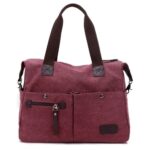 High Quality Solid Color Canvas Handbag For Women – Bild 5