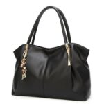 Large Capacity Solid Color Fashion Handbag For Women – Bild 3