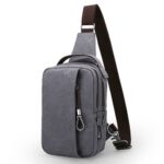 Fashion Casual Canvas Travel Chest Bag For Men – Bild 2