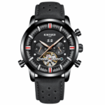 Leather Strap Watch With Large Dial For Men – Bild 6