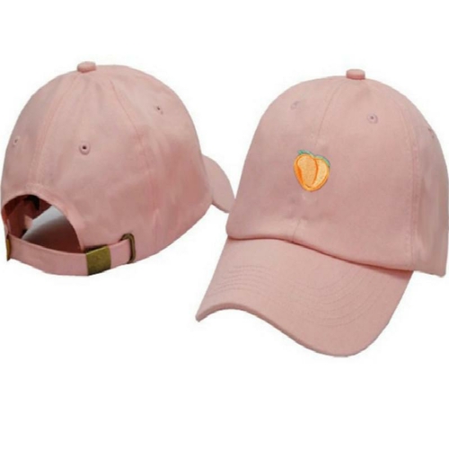 1533358685424.jpg Peach Embroidery Peaked Cap For Women – Bild 1