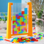 Tetris Game Colorful 3D Puzzle Tangram Math Toys – Bild 2