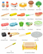 Wooden Play House Kitchen Bbq Set Toy Puzzle – Bild 4