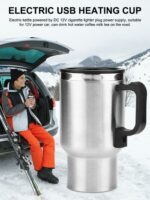 Stainless Steel Vehicle Heating Cup Electric Car Kettle – Bild 2
