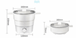 Multifunctional Electric Cooker Mini Noodle Cooker – Bild 3