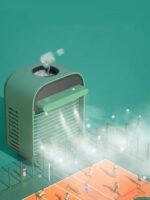 Small Fan Portable Office Home Desktop USB Cooling Fan – Bild 4