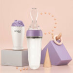 Baby Feeding Bottle Toddler Silicone Squeeze Feeding Spoon – Bild 6