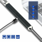 Aluminum-Zinc Alloy USB Windproof Arc Lighter – Bild 6