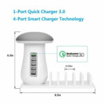 Mushroom Lamp LED Lamp Holder USB Charger – Bild 8