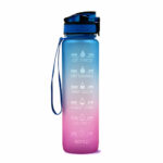 1L Tritan Water Bottle With Time Marker Bounce Cover – Bild 3