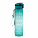 1L Tritan Water Bottle With Time Marker Bounce Cover – Bild 4