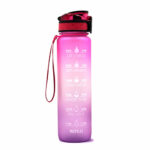 1L Tritan Water Bottle With Time Marker Bounce Cover – Bild 5