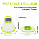Collapsible Camping Light IP68 Waterproof Solar Foldable – Bild 8