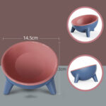 Cat Dog Bowl With Stand Pet Feeding Food Bowls – Bild 7
