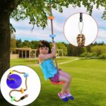 Plastic Children's Swing Play Equipment Outdoor Kid Toy – Bild 2