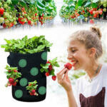 Strawberry Grow Bag Nonwoven Fabric Vertical Jardin Garden – Bild 5