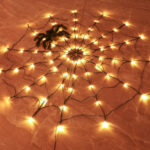Halloween Led Spider Web String Light 5v Remote Control – Bild 2