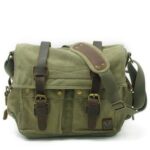 Canvas Leather Fashion Messenger Bag For Men – Bild 10