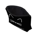 Black Cat Printed Cosmetic Bag For Women – Bild 2