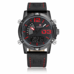 Leather Band Fashion Sport Quartz Watch For Men