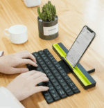 Outdoor Office Portable Folding Wireless Reel Keyboard – Bild 5
