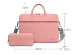 Elegante Damen Laptop-Tasche aus PU-Leder – Notebook-Aktentasche mit Schultergurt – Bild 3