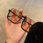 Große quadratische Damen-Sonnenbrille – Vintage-Style, luxuriöses Design