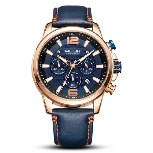 2058261809569.jpg Leather Band Sports Quartz Watch For Men – Bild 1
