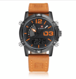 Leather Band Fashion Sport Quartz Watch For Men – Bild 5