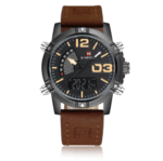 Leather Band Fashion Sport Quartz Watch For Men – Bild 2